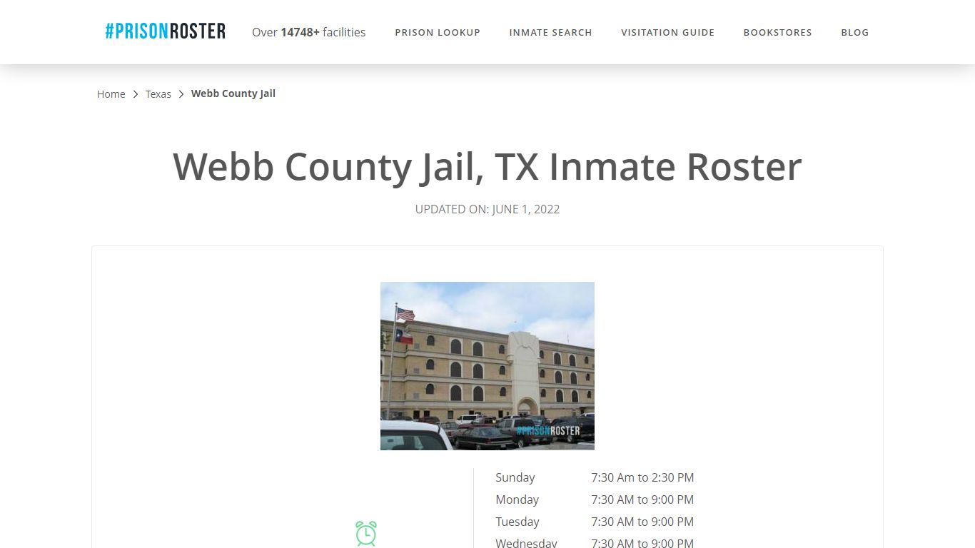 Webb County Jail, TX Inmate Roster